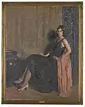 Harry B. Harrison (c. 1929) Meg Morrison, oil on canvas, 160.0 × 122.8&nbsp;cm. National Gallery of Victoria, Melbourne
