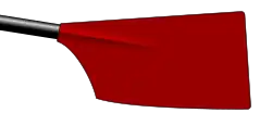 Blade with Red and white alternating stripes