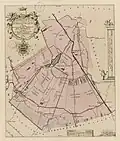 Map of the municipality of Haskerland (1718)