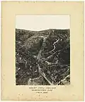 Foot of the Haulage line by 1900 with denuded landscape showing