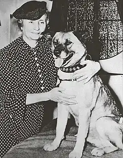 Woman with her dog
