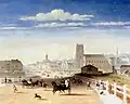 Henry Burn, Swanston Street from Princes Bridge, 1861