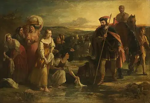 The Meeting of Robert of Normandy and Arlotta by Henry Hall Pickersgill