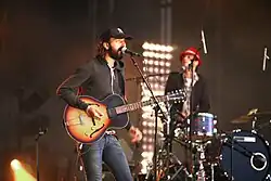 David-Ivar Herman Düne and Neman Herman Düne (Herman Düne) at Route du Rock, August 2007
