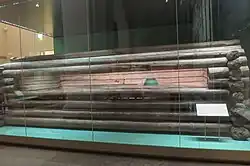 Inner log sarcophagus, Pazyryk-5.[37]