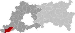 Location of Herne in Flemish Brabant