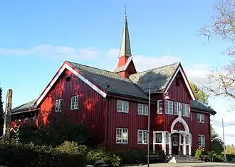 Herredshuset was completed in 1901 and housed Ullensaker county administration until 1967.