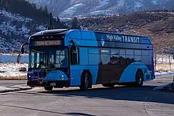 High Valley Transit bus at the Kimball Junction Transit Center