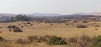 Highveld in winter in Gauteng Province north of Johannesburg