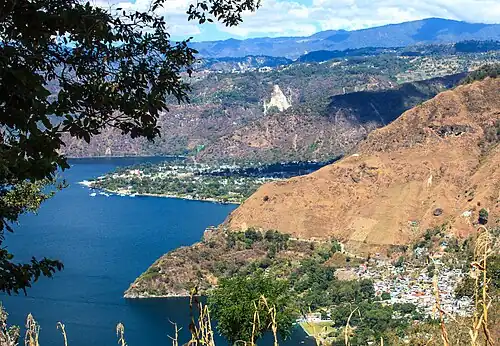Hike down from the east rim to Lake Atitlán-Panajachel