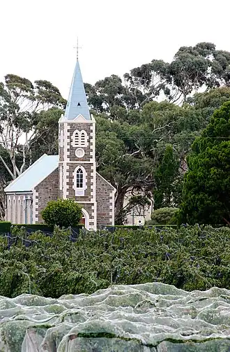 Gnadenberg Church and the Hill of Grace wineyard