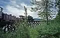 HLC No.&nbsp;1 Shay over Somenos Lake trestle