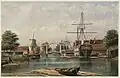 Realengracht in 1855 by Johannes Hilverdink (1813-1902)