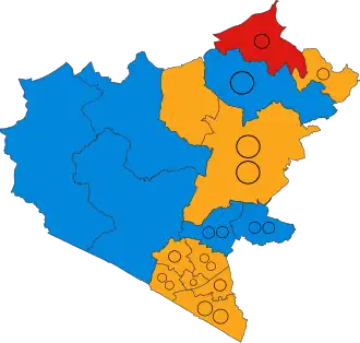 2019 results map