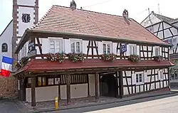 The town hall in Hoffen