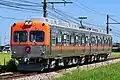 Hokuriku Railroad 7700 series set 7701 in July 2022