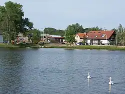 Pond in the centre of Horoušany