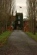 House viewed from the Gloucestershire Way which crosses its driveway
