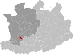 Location of Hove in the province of Antwerp
