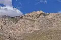 Hunter Peak from the Devils Hall Trail in Pine Spring Canyon