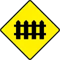 W 121 Level Crossing With No Flashing Red Signals