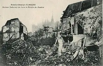 Ruins of Deberny House (opposite the Palais de Justice).