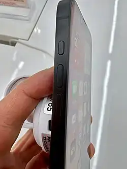 iPhone 16e; a modern slate design