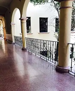 Interior hallway of the main building