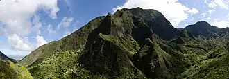 Mountainside seen from within the Iao Valley