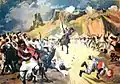 Baratieri's attack on Ras Mengesha's camp (La Tribuna Illustrata)