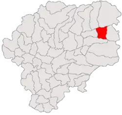 Location in Bistrița-Năsăud County