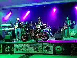 Dusty & Stones and their Buck Horns Band performing at the Swazi Rally on 26 August 2017.