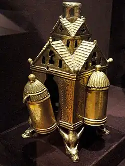 Censer for an Altar Cross, 1150–1175 AD, German, Lower Saxony. Cleveland Museum of Art