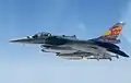 An F-16AM with 30 years anniversary tail art, 3rd Air Squadron