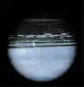 Photograph made inside Horizon Line Chamber by Chris Drury - using it as a camera obscura