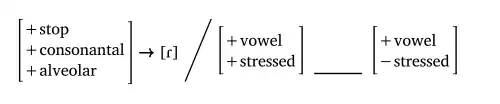 Intervocalic flapping in American English