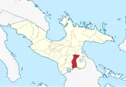 Map of Camarines Sur with Iriga highlighted