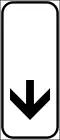 End of a danger or a prescription (vertical)