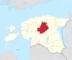Location of Järva County