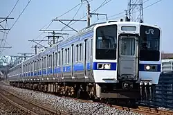 JR East 415-1500 series in March 2016