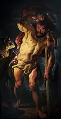 St. Christopher Carrying the Christ Child by Jacob Jordaens, c. 1625–1630