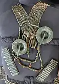 Jade necklaces, bracelets and earrings