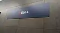 The signage of the station