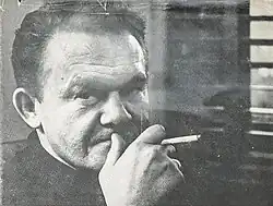 Photo of Jones from the back cover of The Thin Red Line.