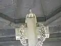 Poppy wreath in James Matheson's tomb in Lairg, Scotland