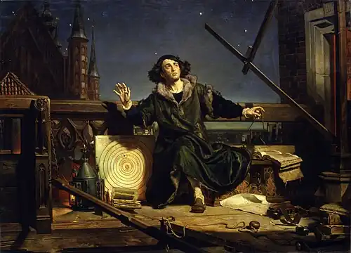 Astronomer Copernicus, or Conversations with God, 1873. In the background: Frombork Cathedral