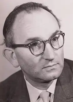 Portrait of Petersen taken during the IV German Writers' Congress in 1956
