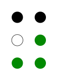 ⠽ (braille pattern dots-13456)