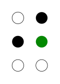 ⠚ (braille pattern dots-245)