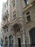 Building in Jauniela 25/29 (Neuburg house) Old Riga. Built in 1903